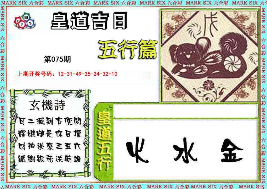 075期皇道吉日五行篇[图]